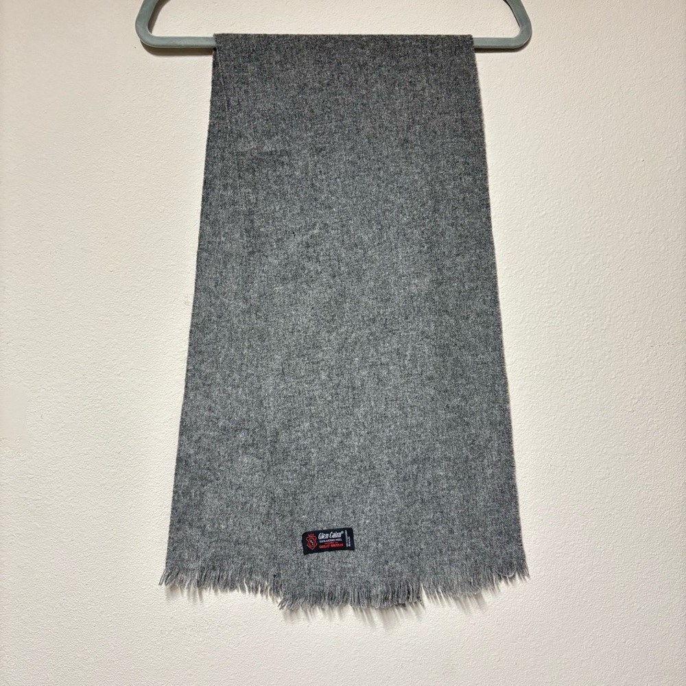 Glen Cairn 100% Merino Wool Dark Grey Scarf